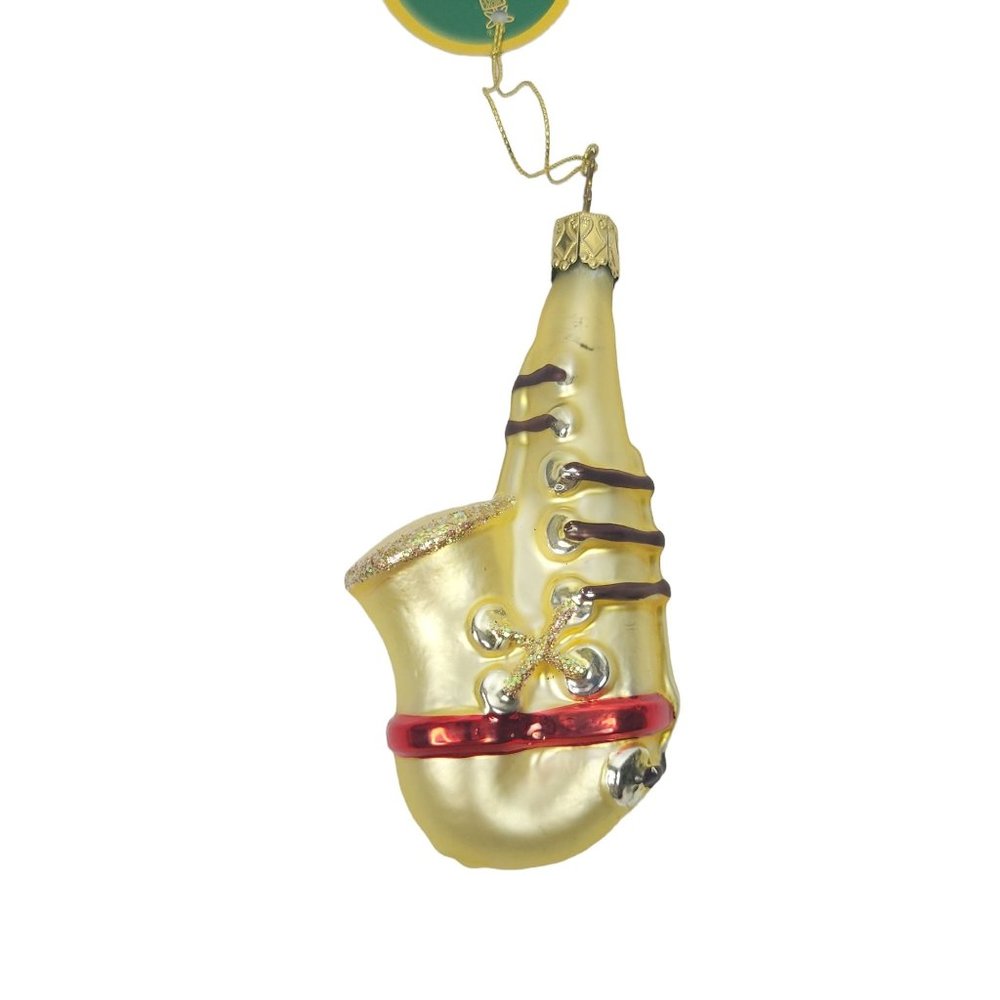 Inge Glas Saxaphone Christmas Tree Ornament Germany Glass Inges Music Jazz Band